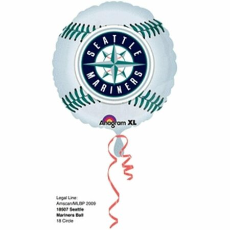 GOLDENGIFTS 18 in. Seattle Mariners Foil Flat Balloon GO3587146